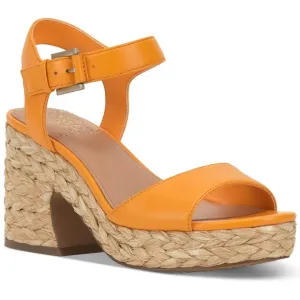 Vince Camuto Ranneli Strappy Espadrille Platform Sandals In Orange Size