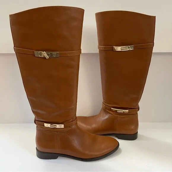 Vince Camuto VC Signature Cognac Tan Riding Boots