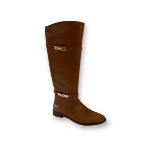 Vince Camuto VC Signature Cognac Tan Riding Boots