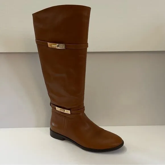 Vince Camuto VC Signature Cognac Tan Riding Boots