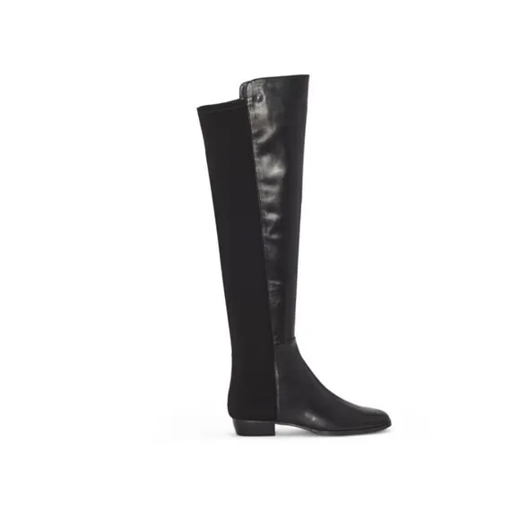 Vince Camuto Women's Karita Over the Knee Riding Leather Boots Black 6.5 NWOT