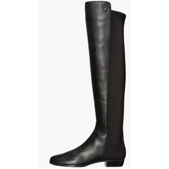 Vince Camuto Women's Karita Over the Knee Riding Leather Boots Black 6.5 NWOT