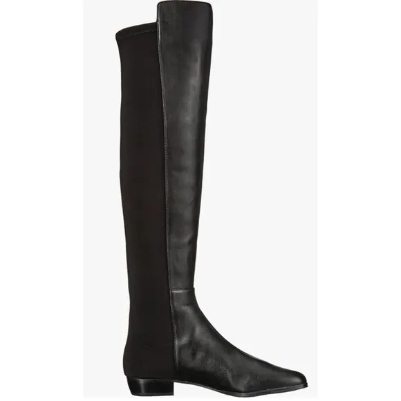 Vince Camuto Women's Karita Over the Knee Riding Leather Boots Black 6.5 NWOT
