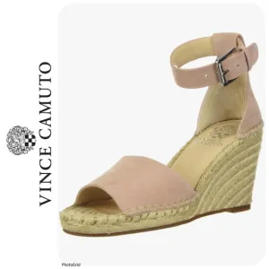 VINCE CAMUTO  Women's Pink Suede Wedges Size 8M! Originally $110! LIKE NEW!