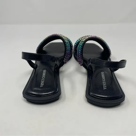 Vince Camuto Womens Prizza Embellished Slingback Strappy Sandals Shoes NWT