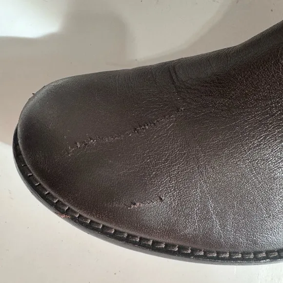 Vince Camuto Womens Wenters Quilted Leather Riding Boots Brown size 8