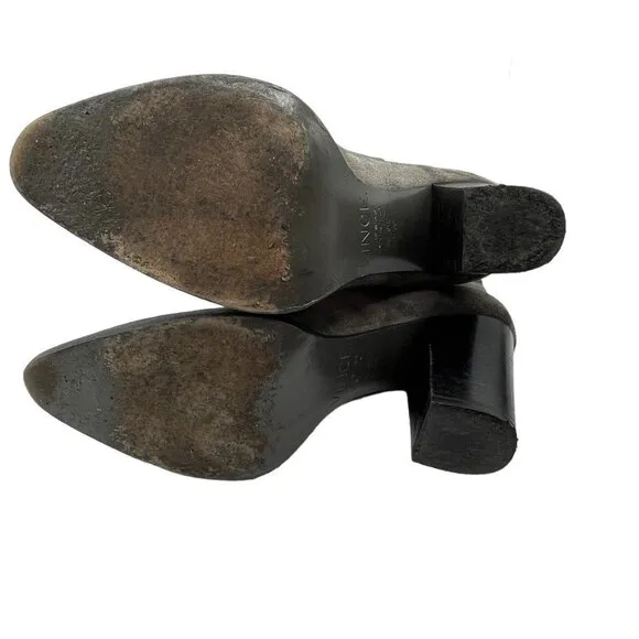 VINCE Erving Western Ankle Suede Booties Size 6.5 in Grey