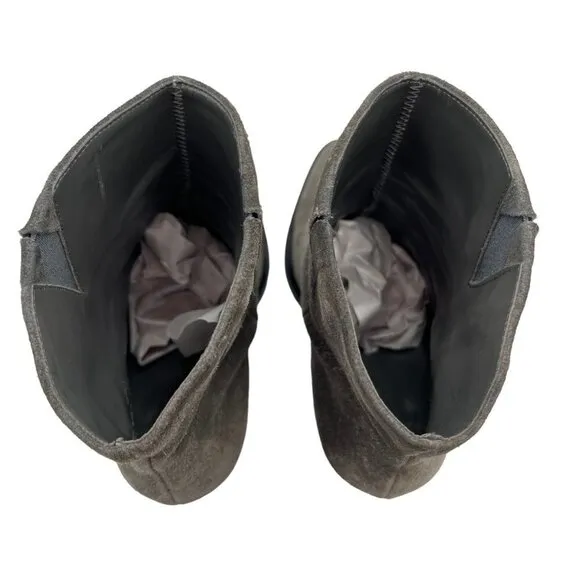 VINCE Erving Western Ankle Suede Booties Size 6.5 in Grey
