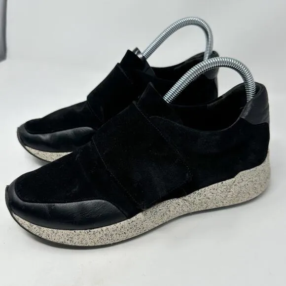 Vince Gage Black Suede Casual Streetwear Sneakers, VGUC, Size 8, MSRP $250