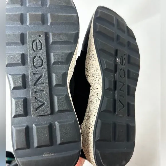 Vince Gage Black Suede Casual Streetwear Sneakers, VGUC, Size 8, MSRP $250