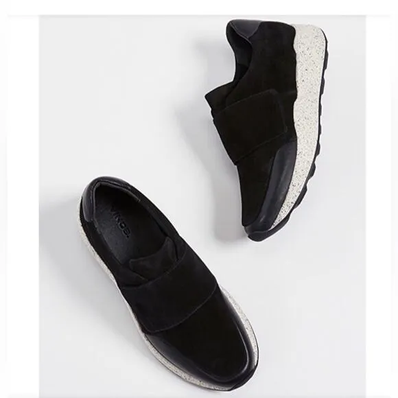 Vince Gage Black Suede Casual Streetwear Sneakers, VGUC, Size 8, MSRP $250