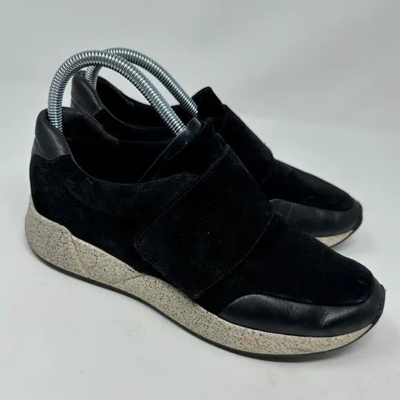 Vince Gage Black Suede Casual Streetwear Sneakers, VGUC, Size 8, MSRP $250