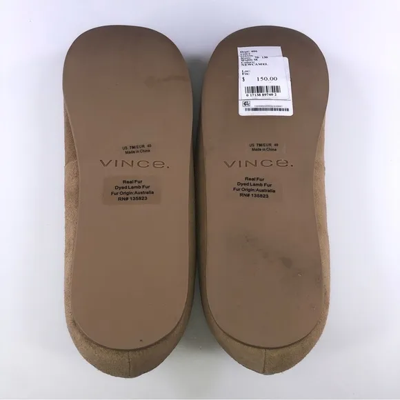 Vince Gibson New Camel Suede Slip On Loafers Size 7M