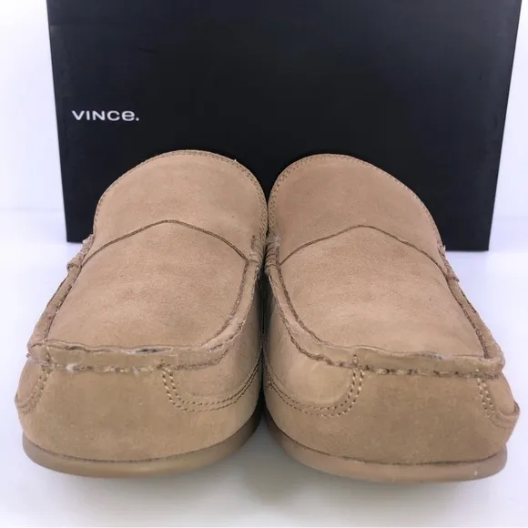 Vince Gibson New Camel Suede Slip On Loafers Size 7M