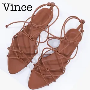 Vince Kenna Women's Brown Strappy Sandals Size 9.5