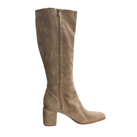 Vince Maggie Suede Riding Boots Size 13