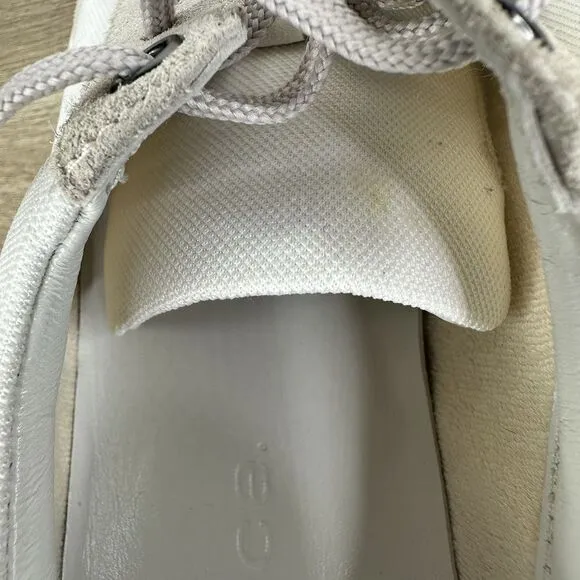 Vince Men's Dawson‎ Canvas Leather Low-Top White Sneakers Size 8 / 41