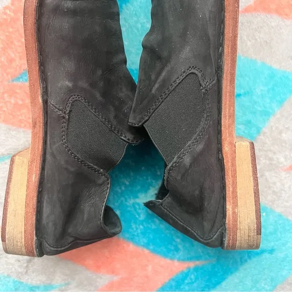 Vince Mia Slip-On Loafers- Black Nubuck Leather- Slouchy- Size 8