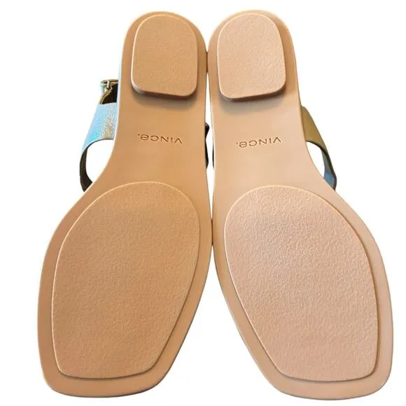 Vince Rava Strappy Fisherman Leather Sandals Minimal Sophisticated Tan NEW 10