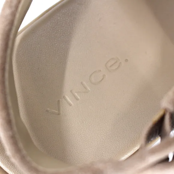 Vince Skylar Suede Slingback Sandal NEW Dune Leather Platform Wedge Sandals 8