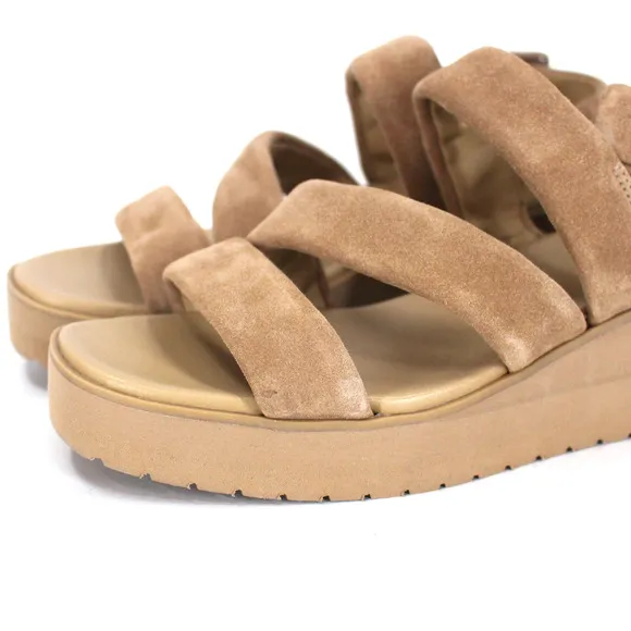 Vince Skylar Suede Slingback Sandal NEW Dune Leather Platform Wedge Sandals 8
