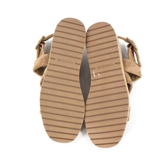 Vince Skylar Suede Slingback Sandal NEW Dune Leather Platform Wedge Sandals 8