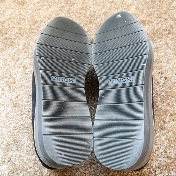 Vince Suede Platform Slip On Loafers
