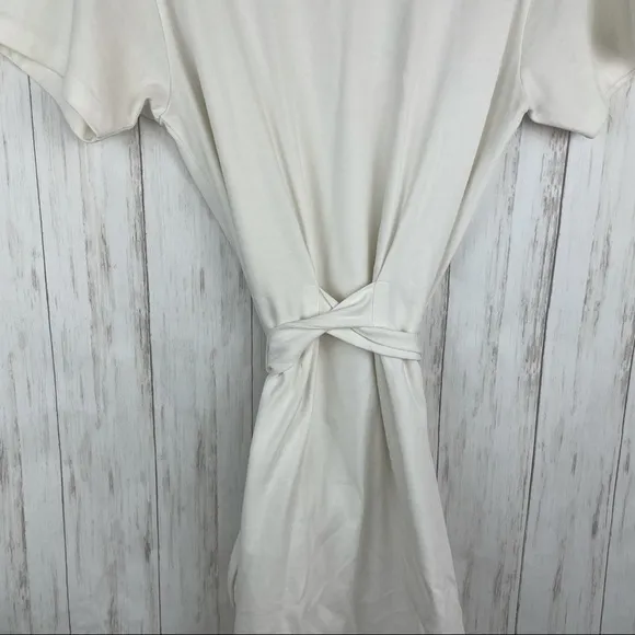 Vince white t shirt tie dress medium