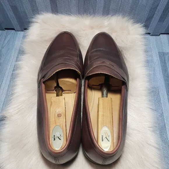 VINCE CAMUTO MENS IGGI LEATHER SLIP ON LOAFERS