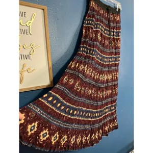 Vintage 1990s Boho Maxi Skirt