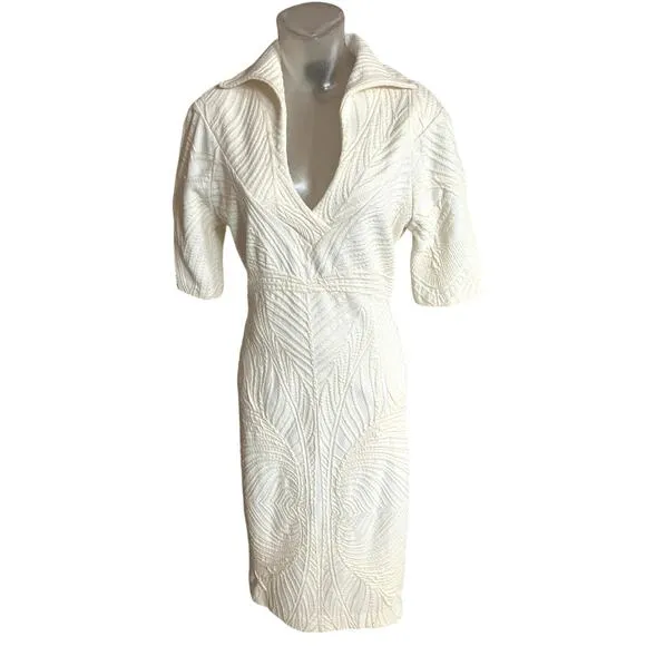 VINTAGE Class ROBERTO CAVALLI 70s Miami Dress Size 10-12?  Stretchy Sheath