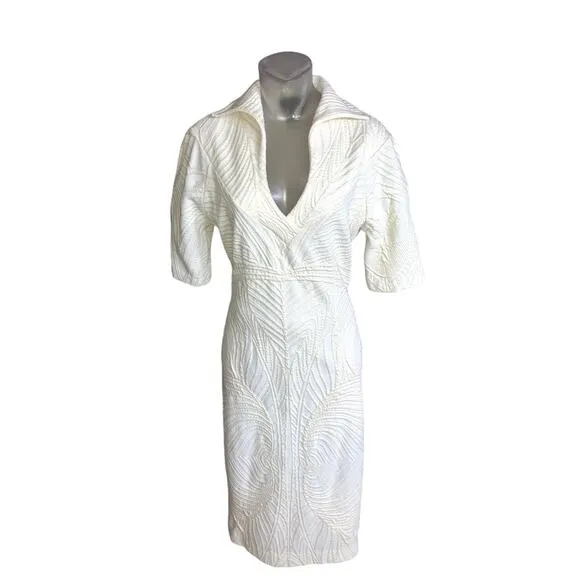 VINTAGE Class ROBERTO CAVALLI 70s Miami Dress Size 10-12?  Stretchy Sheath