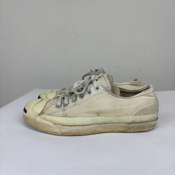 Vintage Converse Jack Purcell Low Top Canvas Sneakers Women's 7.5 Made in USA