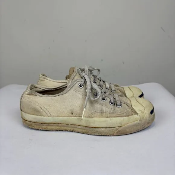 Vintage Converse Jack Purcell Low Top Canvas Sneakers Women's 7.5 Made in USA