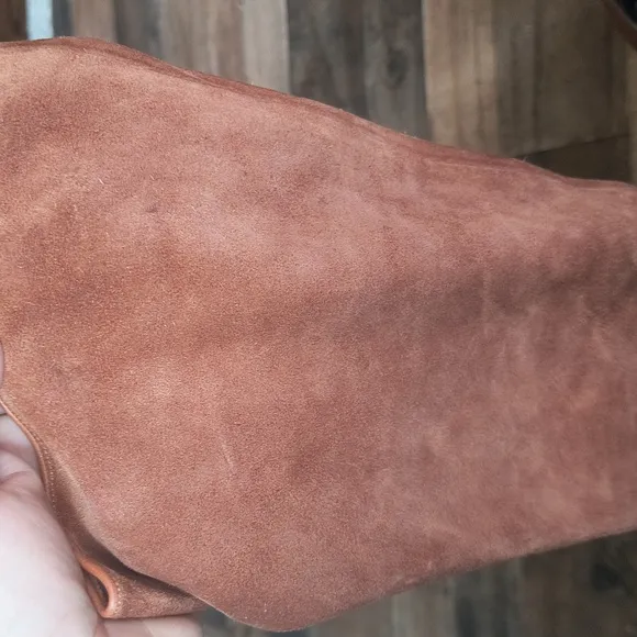 Vintage Emme Uno Knee High British Tan Suede Leather Boots Sz 7.5 Women