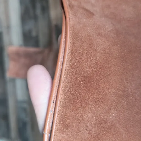 Vintage Emme Uno Knee High British Tan Suede Leather Boots Sz 7.5 Women