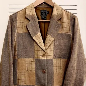 Vintage Faconnable Linen Blazer