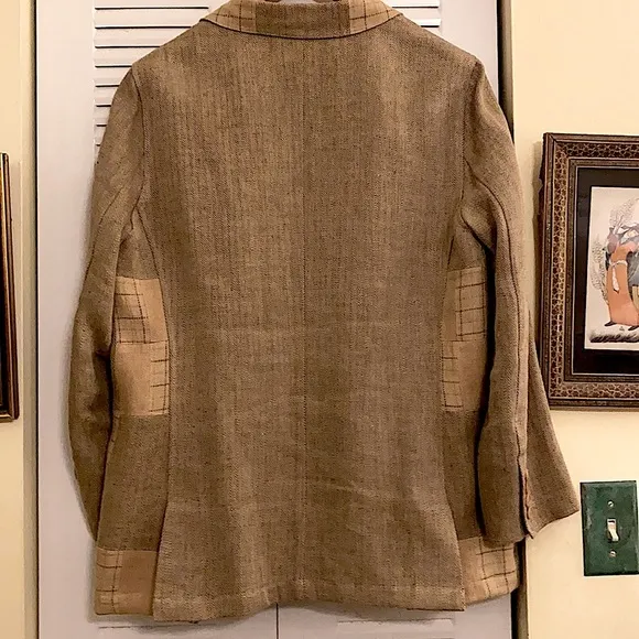 Vintage Faconnable Linen Blazer