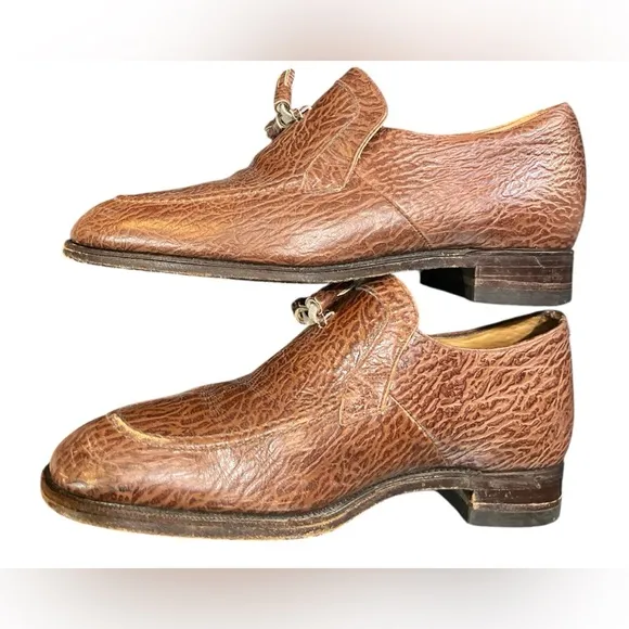 Vintage Genuine leather loafers with Tassels Made in England