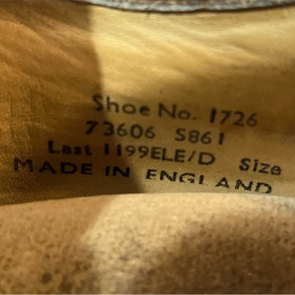 Vintage Genuine leather loafers with Tassels Made in England