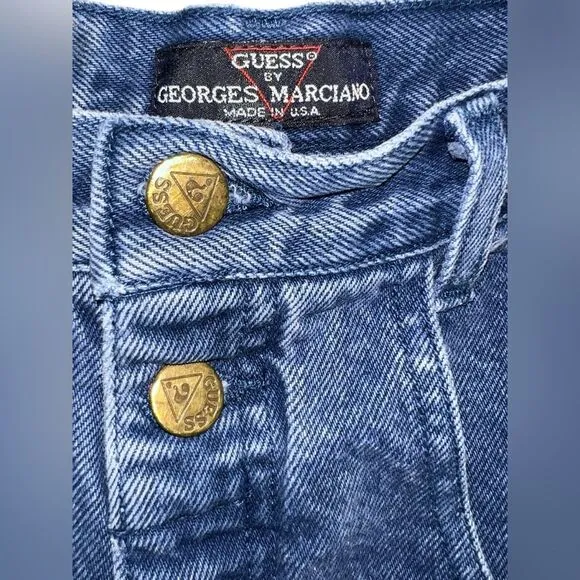 Vintage Guess by Georges Marciano Made in USA Top Double Button Straight SZ 29