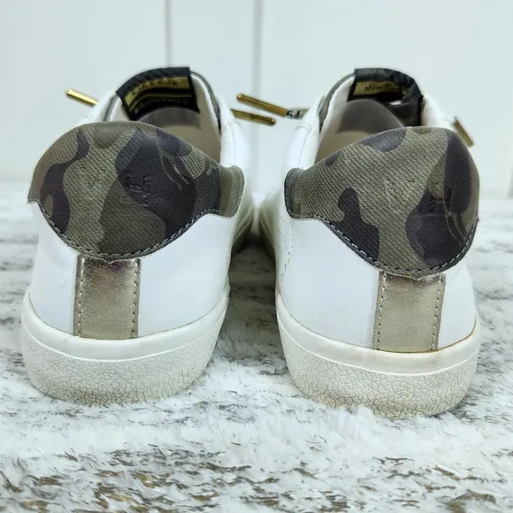 Vintage Havana &quot;Kiki&quot; White Camouflage Low Top Sneakers Shoes | Women's Size 7.5
