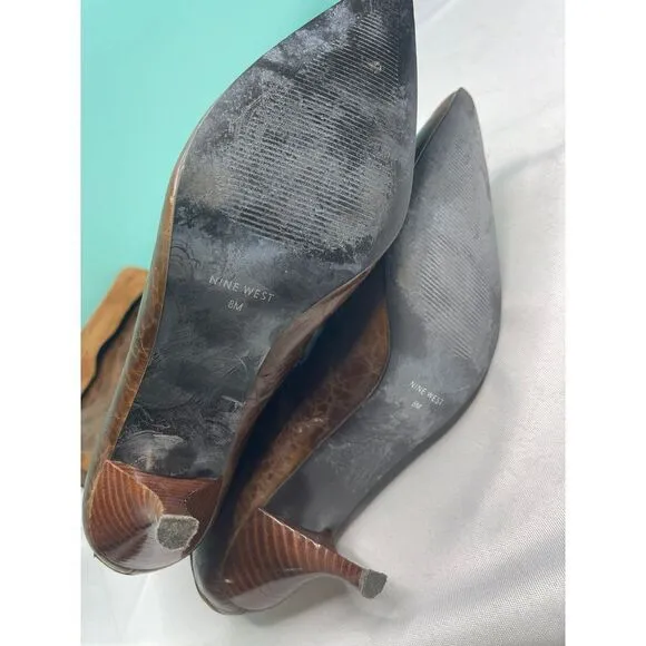 Vintage Leather riding boots with Unique Embellishment‎