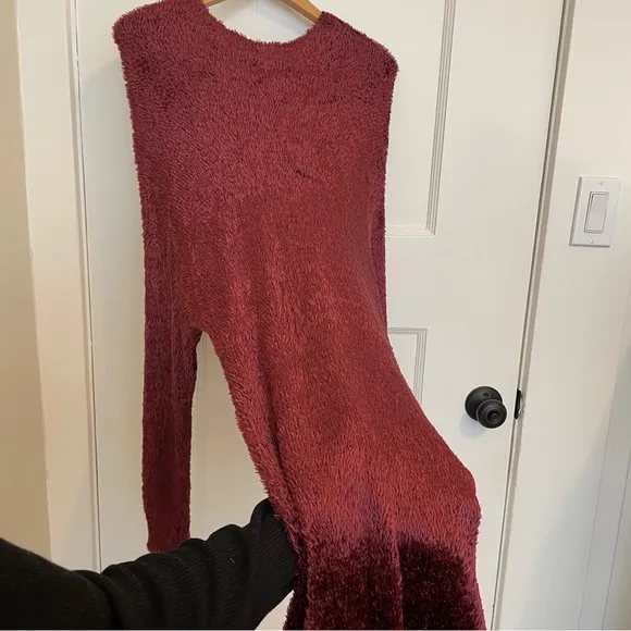 VINTAGE LYNN‎ CHRISTOPHER KNITWEAR Sweater Dress, Handloomed, Pink-Burgundy