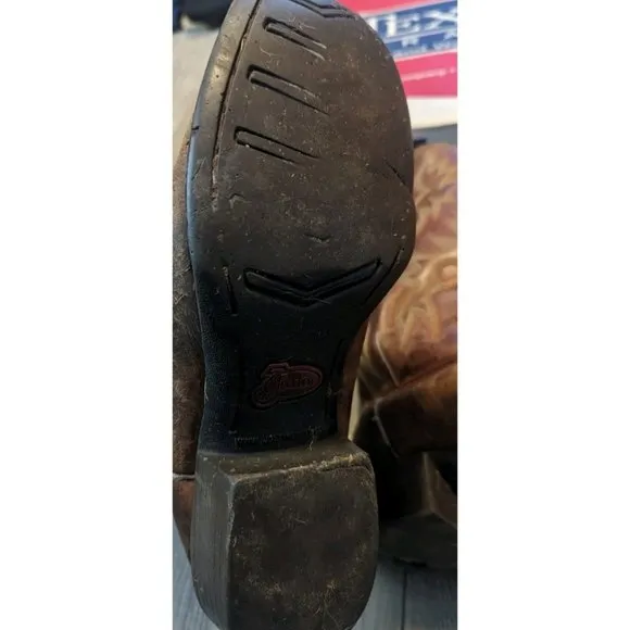 Vintage Men's Cowboy‎ Boots Size 9.5D Frye Justin *Damaged Project