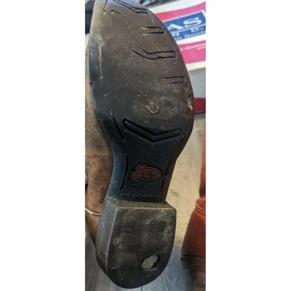 Vintage Men's Cowboy‎ Boots Size 9.5D Frye Justin *Damaged Project