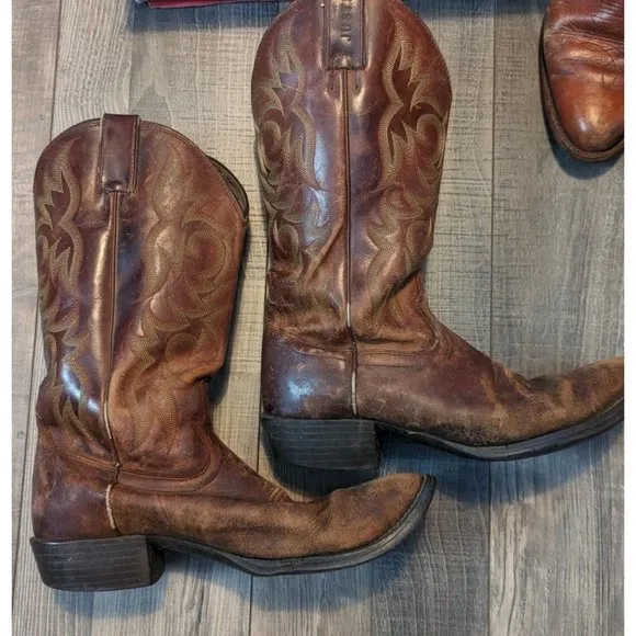 Vintage Men's Cowboy‎ Boots Size 9.5D Frye Justin *Damaged Project