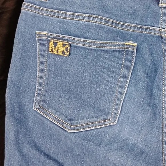 Vintage MICHAEL KORS Izzy Skinny Ankle Cropped Stretch Blue Jeans