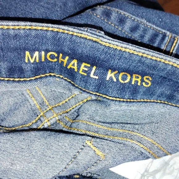 Vintage MICHAEL KORS Izzy Skinny Ankle Cropped Stretch Blue Jeans
