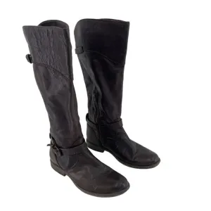 Vintage White Label FRYE Tall Brown Leather Riding Boots Womens Size 9B Preowned